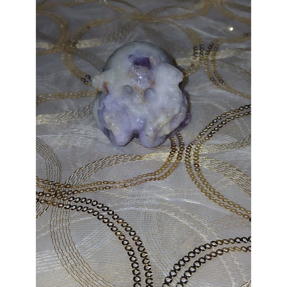 Cthulhu Natural Amethyst Crystal Carving